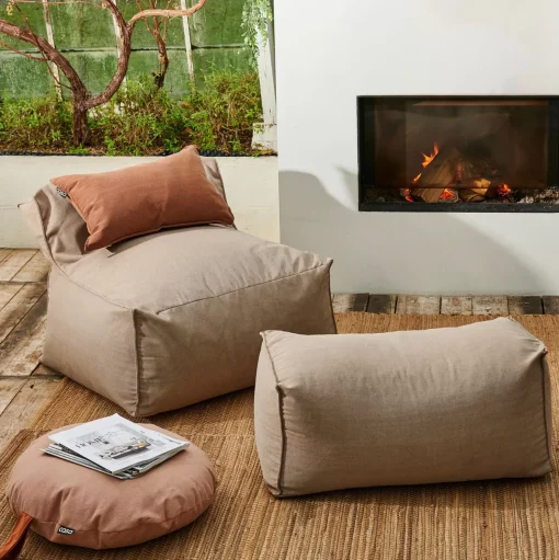CASA Bagie Sillon Puf Beis New