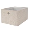CASA Basic Boucle Cesta De Almacenaje Off White/Sand Cheap