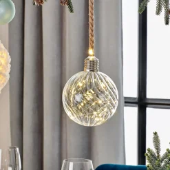 CASA Bloxem Bola Decorativa Con 20 Leds Transparente Store