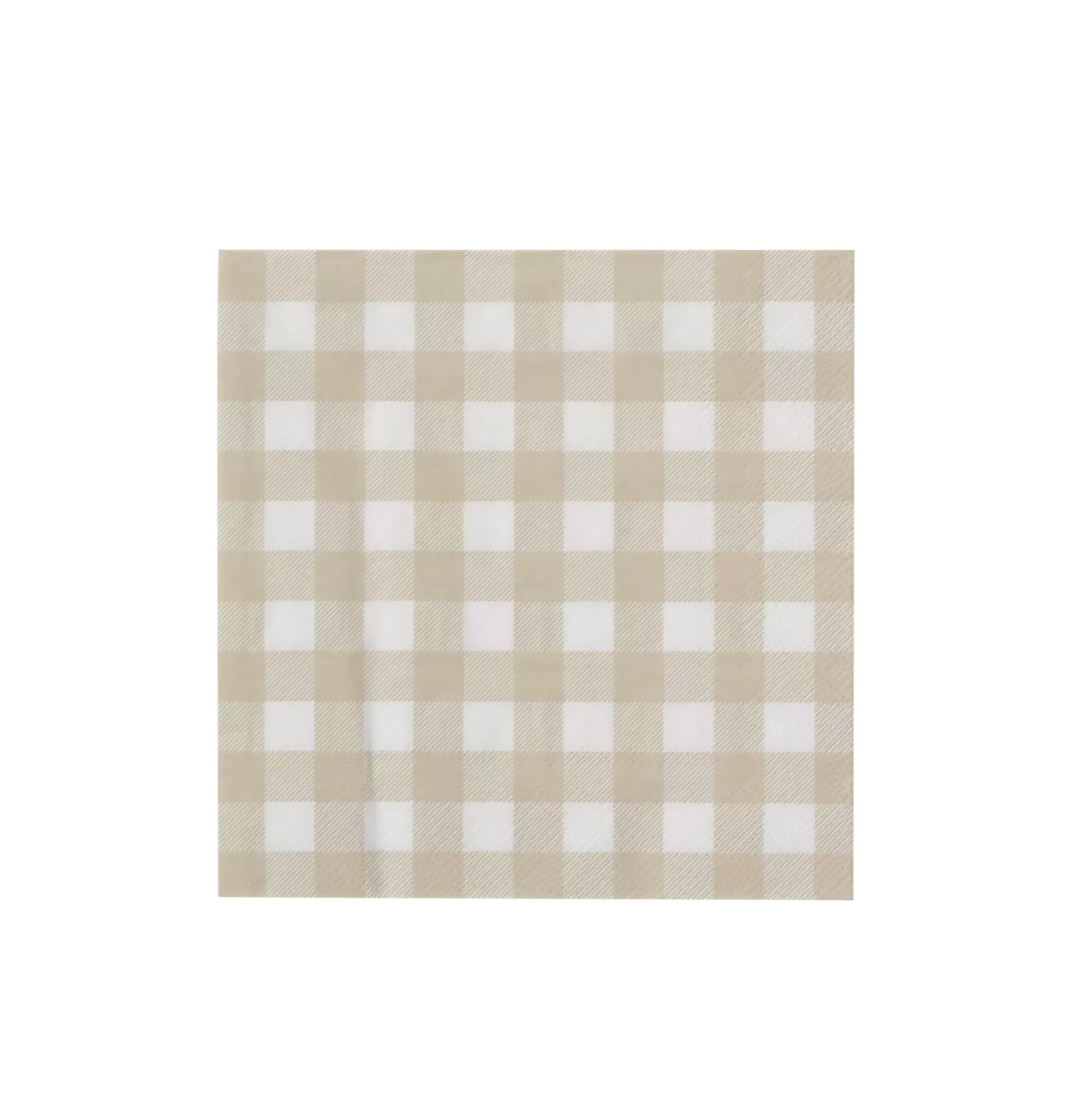 CASA Check Sand Paquete De 20 Servilletas Beis Best