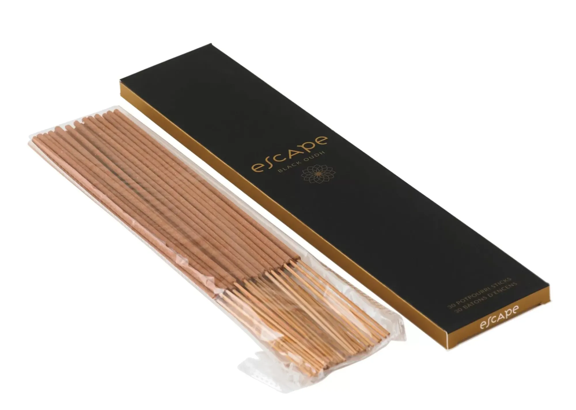 CASA Escape Black Oudh Incienso 30 Palillos Negro Fashion