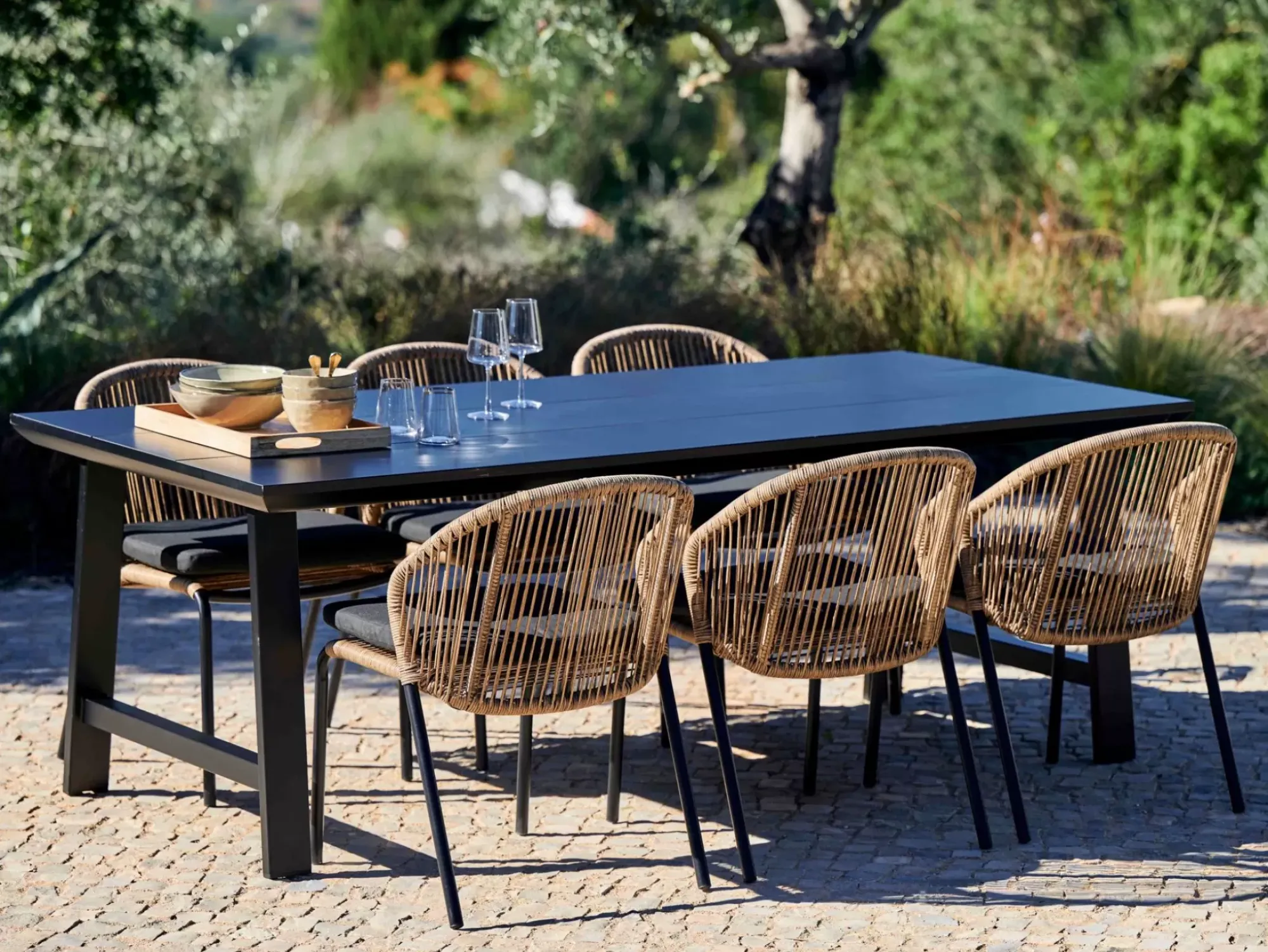 CASA Formax & Royan Conjunto De Jardín Negro/Natural Best Sale