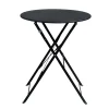 CASA Imperial Mesa Plegable Redondo Negro Store
