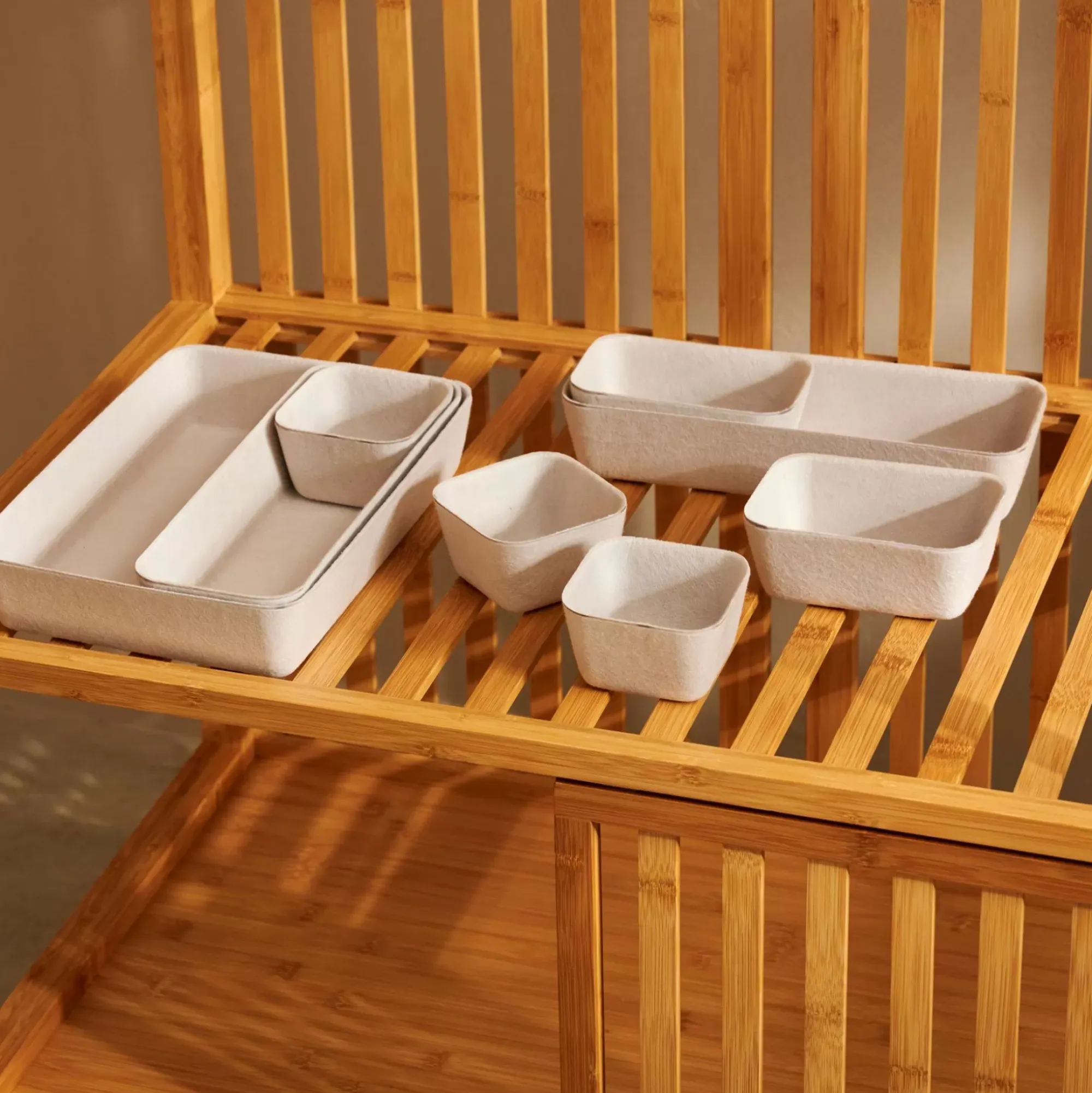 CASA Linostore Cestas De Almacenaje Para Cajon Beis Outlet