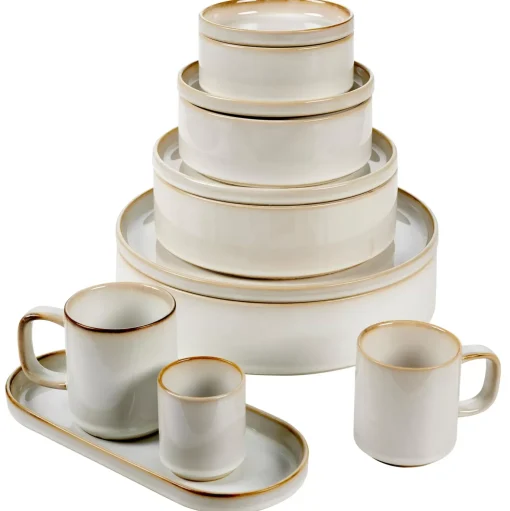 CASA Mineral Marble Taza Con Asa Blanco New