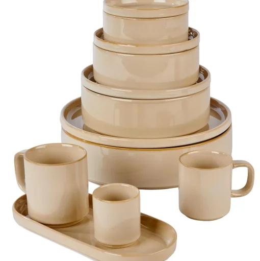 CASA Mineral Sand Taza Con Asa Beis Outlet