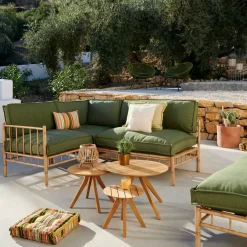CASA Pauletta Luxe Cojin Verde Fashion