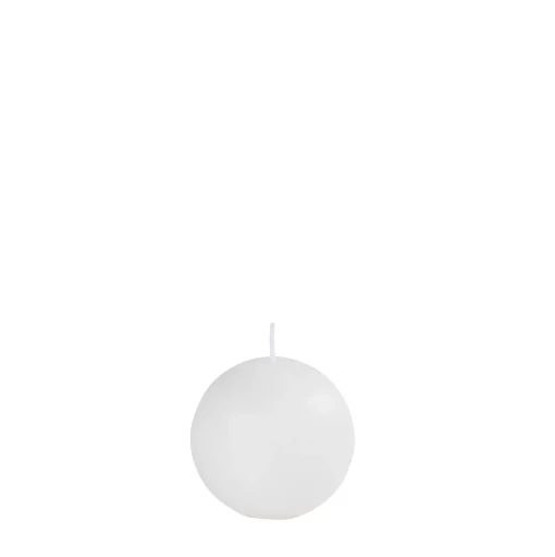 CASA Pure Rustic Vela Esferica Blanco Best
